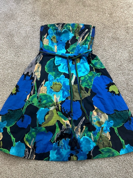 Anthropologie Dresses & Skirts - Anthropologie Vanessa Virginia Shadeflower Strapless Floral Dress Size M 8-10